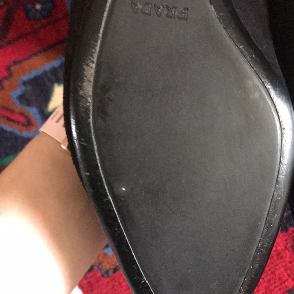 Prada suede leather black kitten heels! - Picture 4 of 13